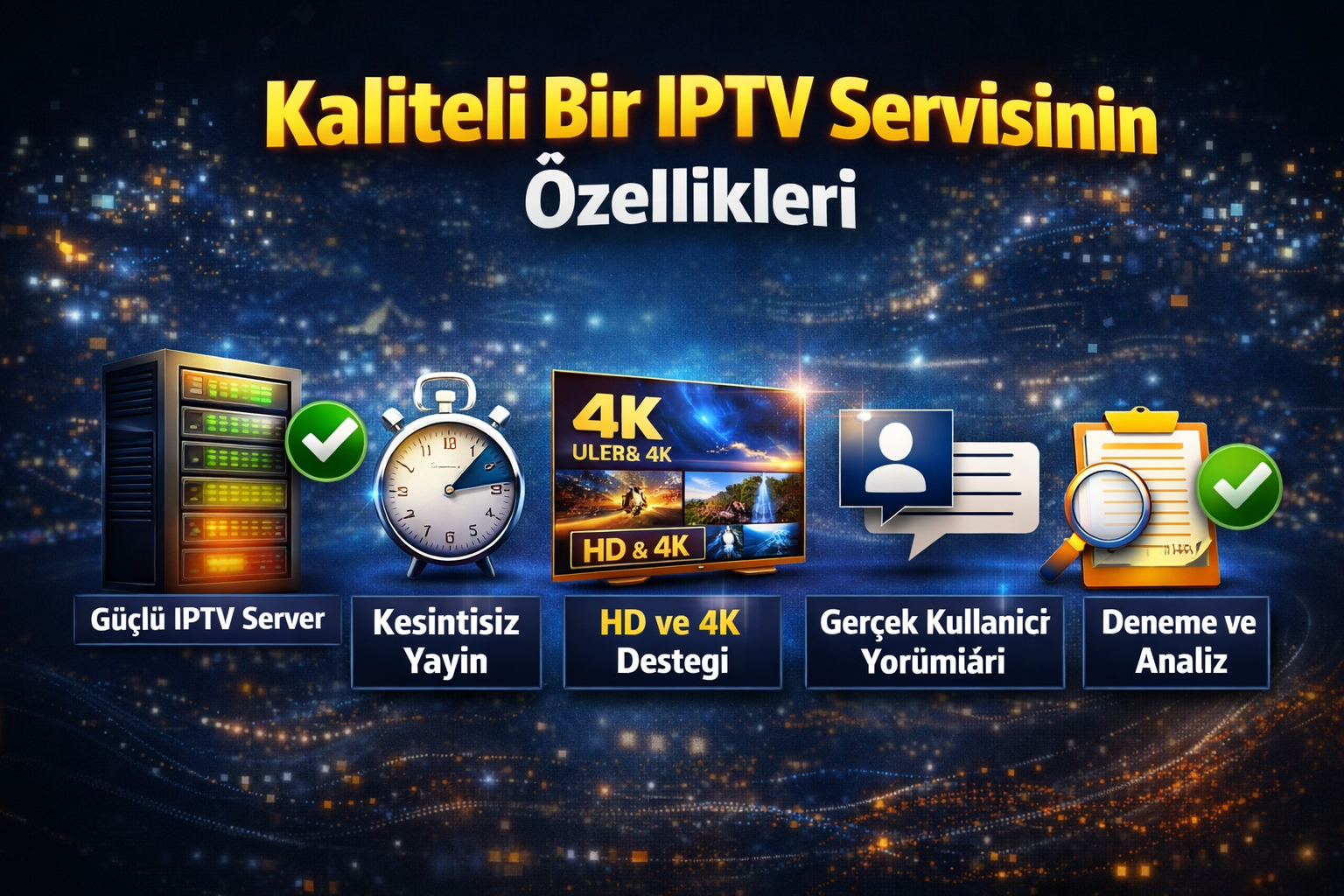 kaliteli iptv ozellikleri iptv server kesintisiz yayin 4k iptv kalite