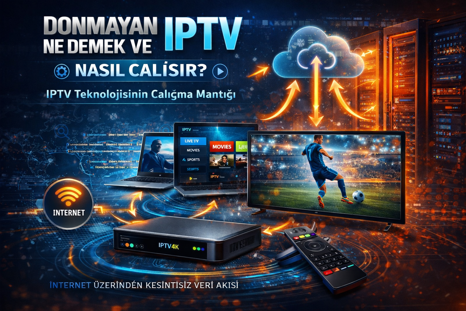 iptv nasil calisir iptv server veri akisi iptv yayin sistemi