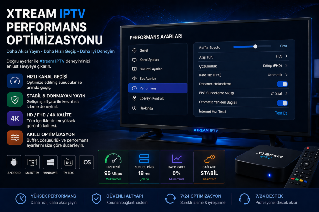 xtream iptv performans optimizasyon ayarları