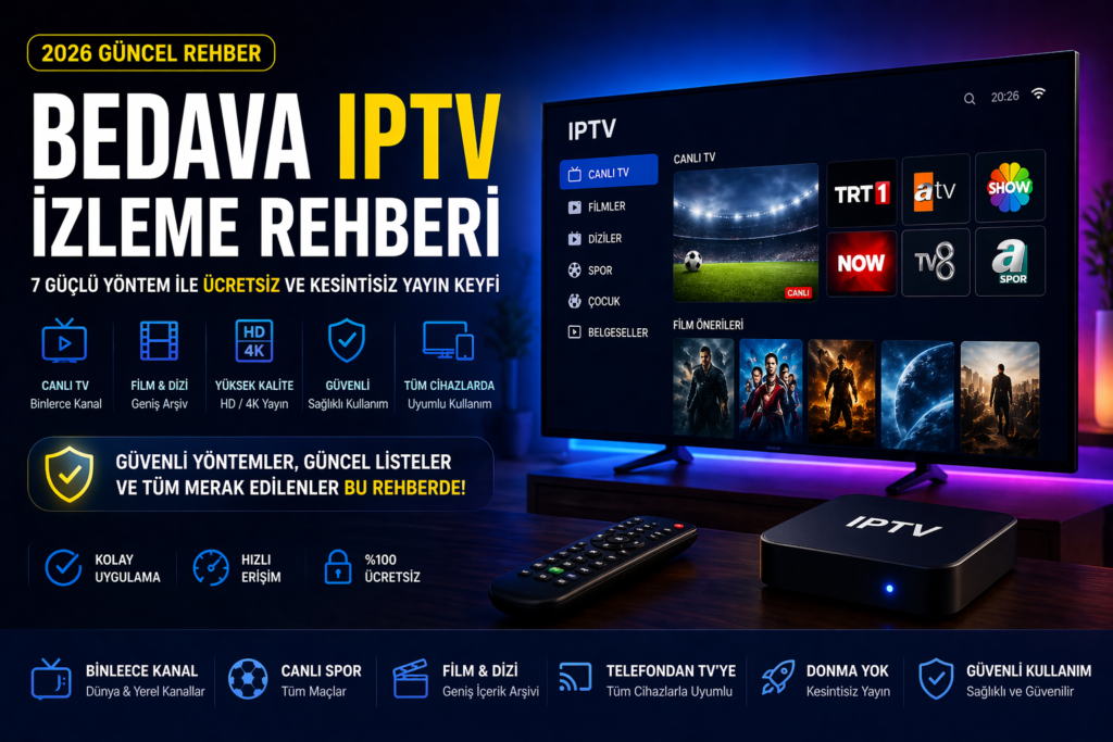 bedava iptv izleme ücretsiz kanal rehberi