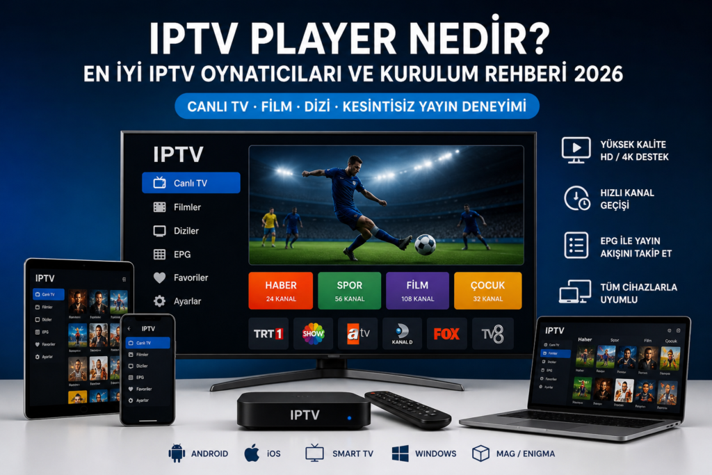 iptv player nedir en iyi iptv oynatıcıları ve kurulum rehberi 2026