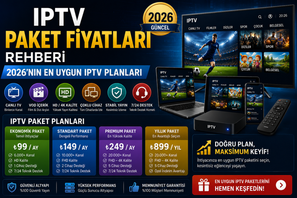 iptv paket fiyatları ve premium iptv planları rehberi
