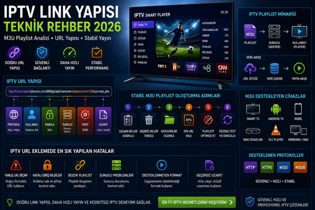 iptv link yapısı ve m3u teknik rehber analizi