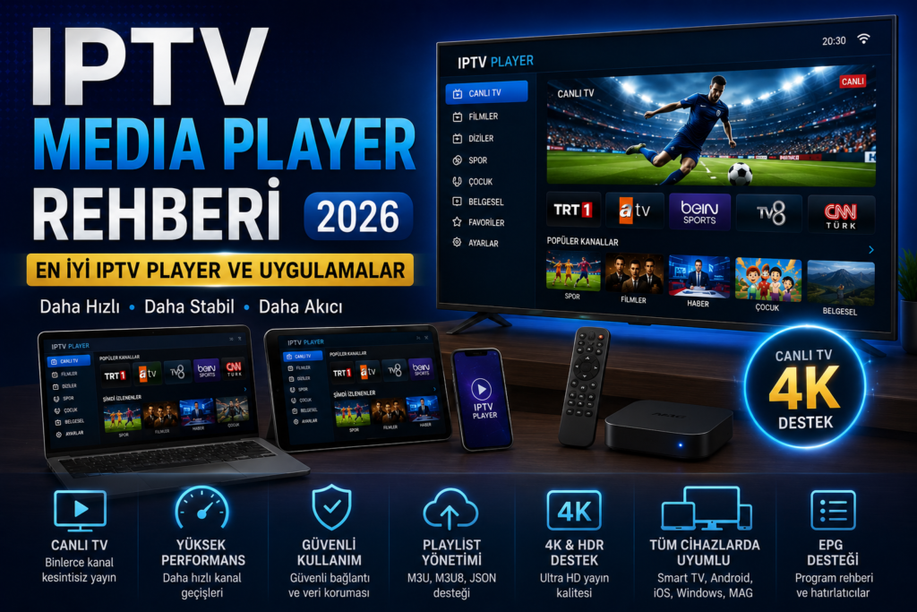 iptv media player ve en iyi iptv player uygulamaları