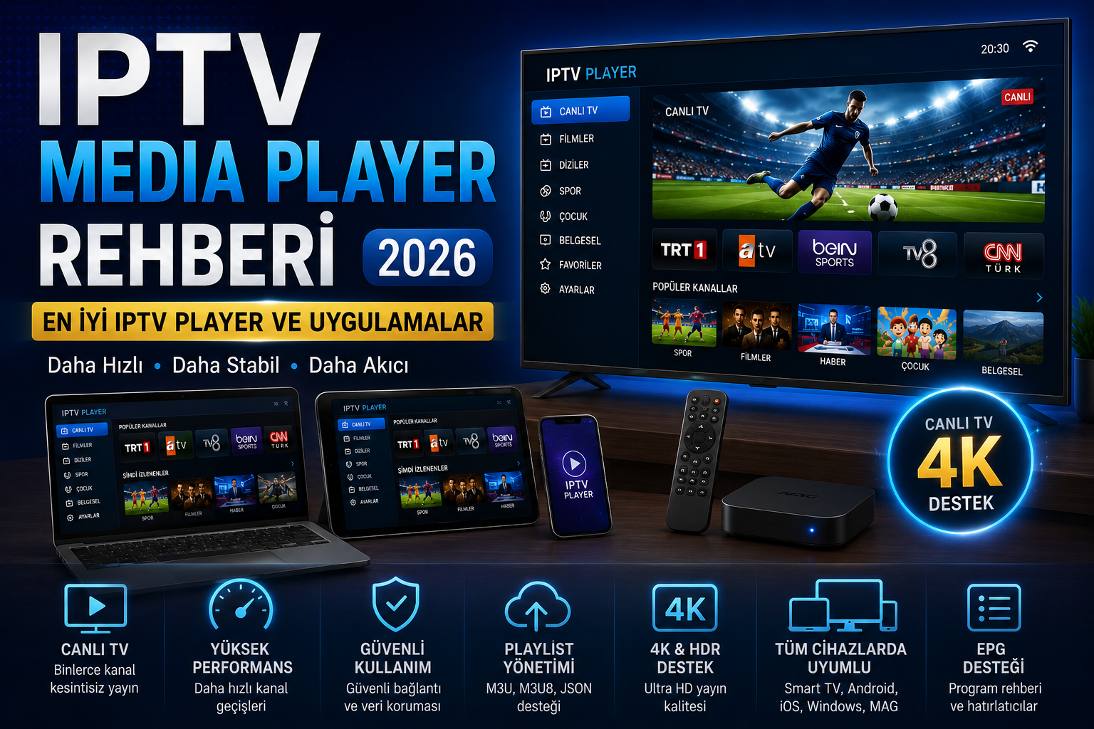 iptv media player ve en iyi iptv player uygulamaları