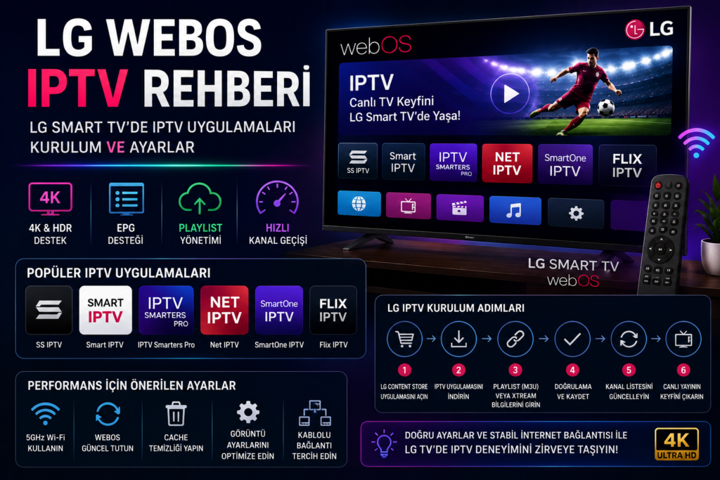 lg webos iptv uygulamaları ve lg iptv ayarları