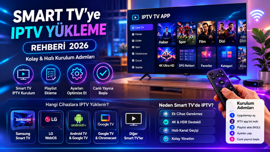 smart tv ye iptv yükleme ve smart tv iptv kurulum rehberi