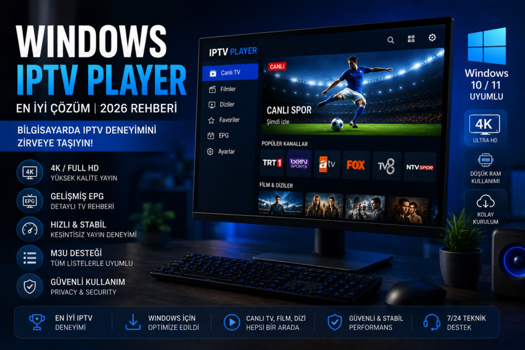 windows iptv player ile bilgisayarda kaliteli IPTV deneyimi