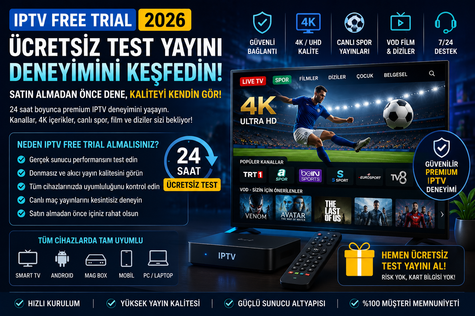 iptv free trial featured görseli ile premium IPTV test yayını deneyimi