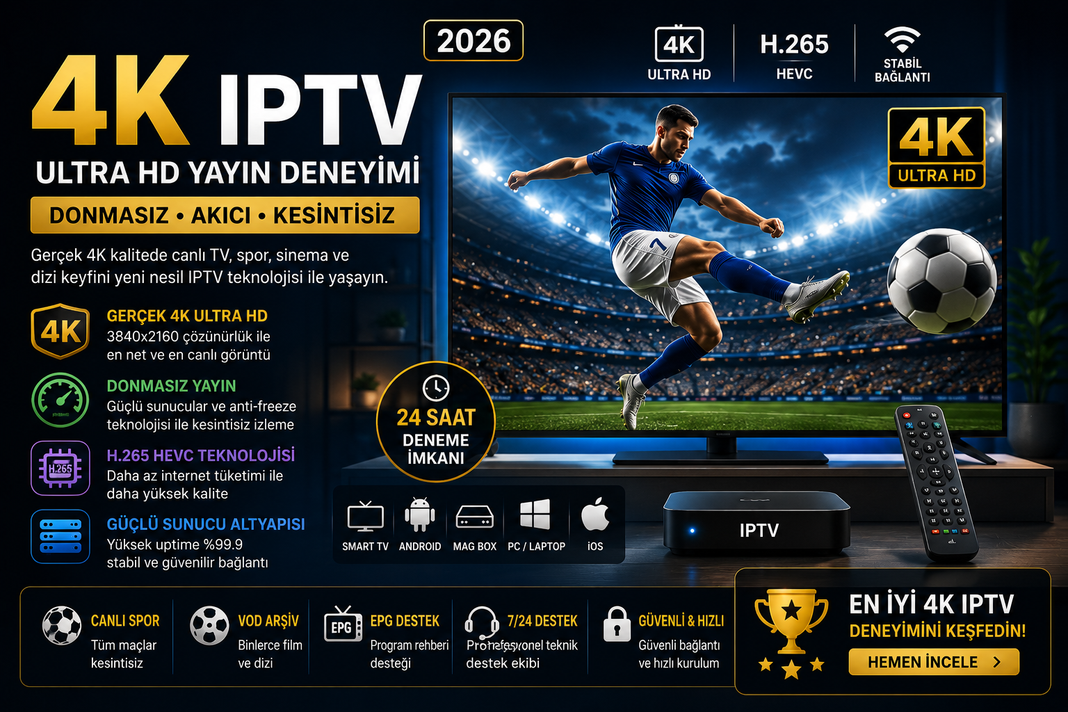 4k iptv featured görseli ile donmasız ultra hd yayın deneyimi
