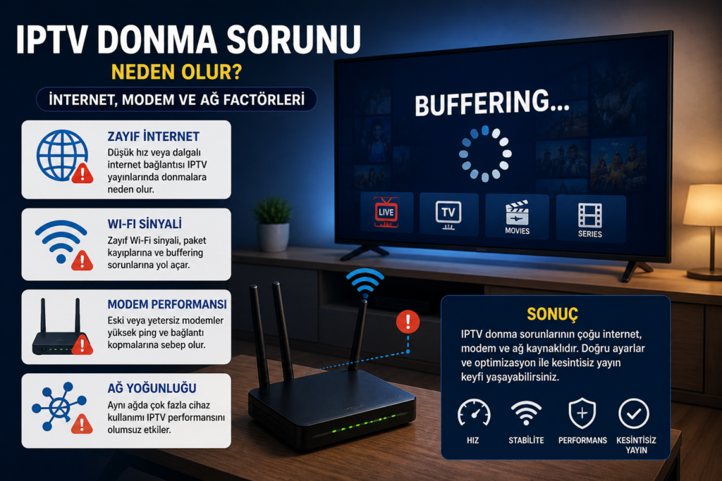 iptv donma modem ayarları neden olur internet ve ağ sorunları