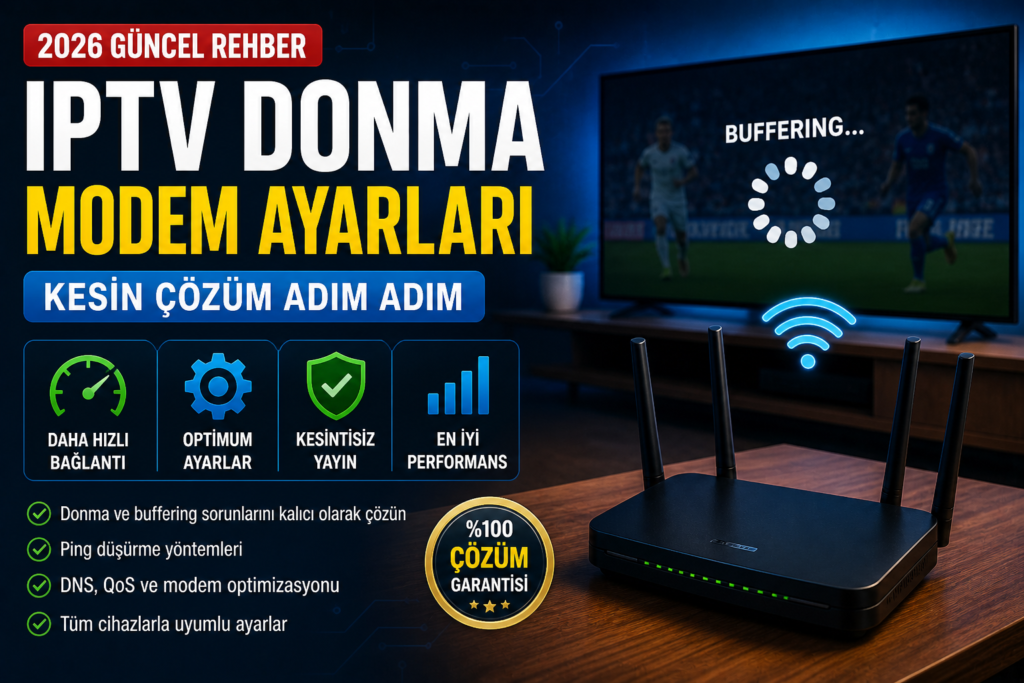 iptv donma modem ayarları 2026 kesin çözüm buffering fix ve hız artırma