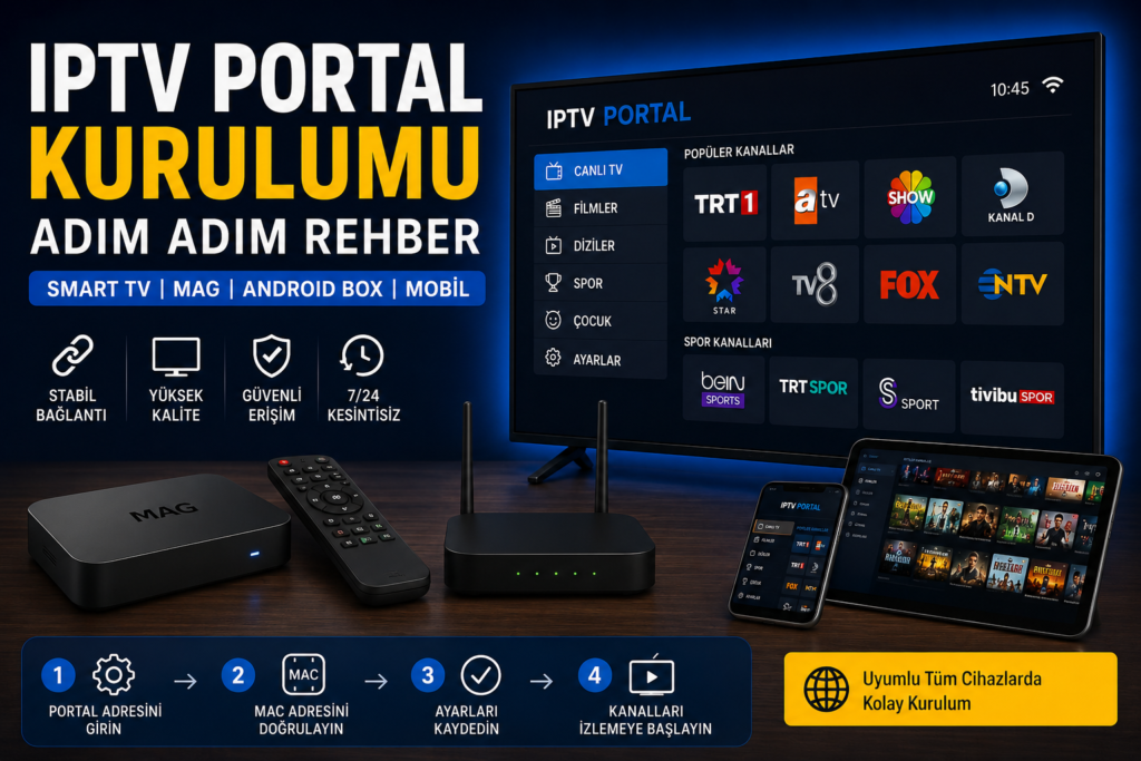 iptv portal kurulumu adım adım rehber featured görseli