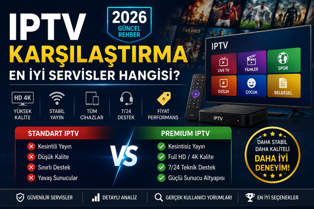 iptv karşılaştırma rehberi premium ve standart servis analizi