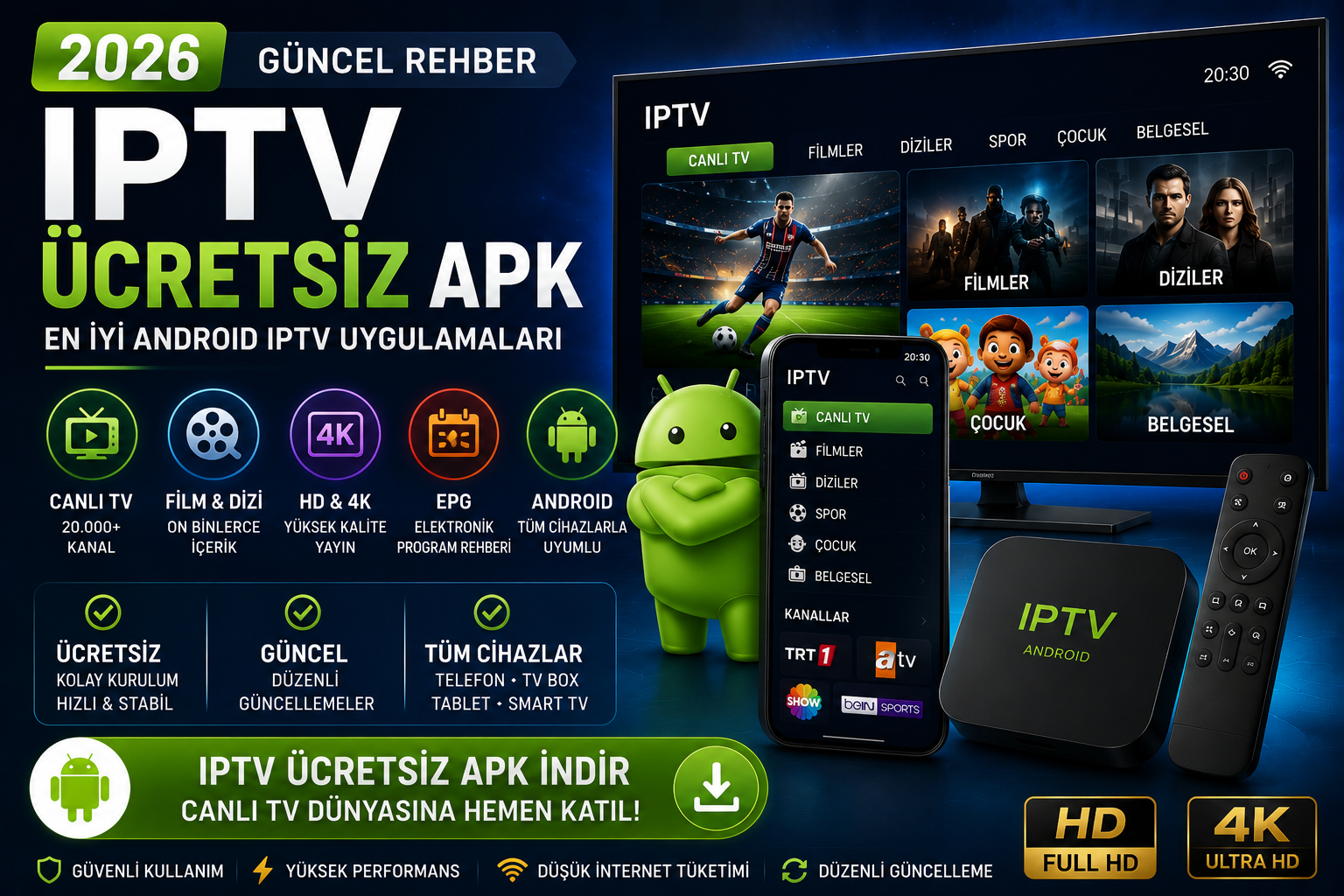 iptv ücretsiz apk ve en iyi android iptv uygulamaları
